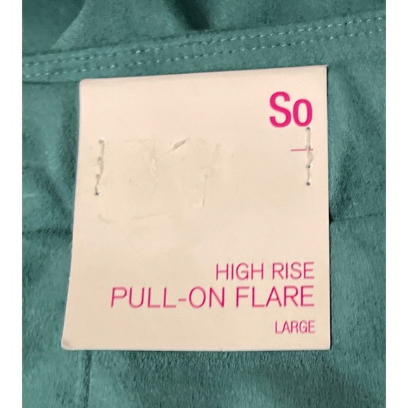 NWT SO High Rise Pull-On Flare Pants Style# JG14J003RS Size Large - Picture 5 of 7